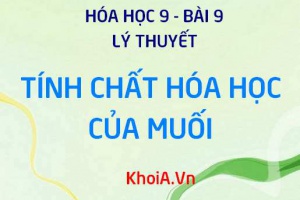 Tính chất hóa học của Muối, điều kiện xảy ra phản ứng trao đổi ion trong dung dịch - Lý thuyết Hóa 9 bài 9